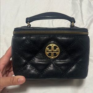 LIKE NEW - Tory Burch Black Quilted Leather Bag